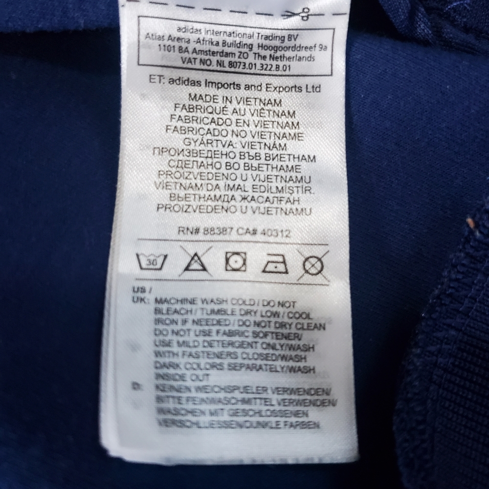 ADIDAS ADICOLOR CLASSICS TRACK JACKET Night Sky (Navy) Men's Size Small - Picture 5 of 6